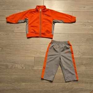 Nike Youth Orange and Gray Athletic Set